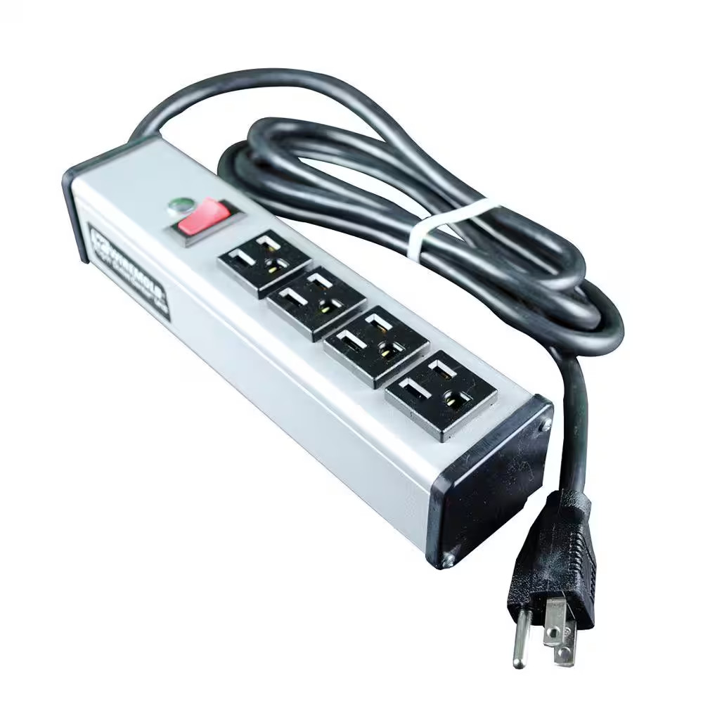 Wiremold 4-Outlet 15 Amp Compact Power Strip with Lighted On/Off Switch and 6 Ft