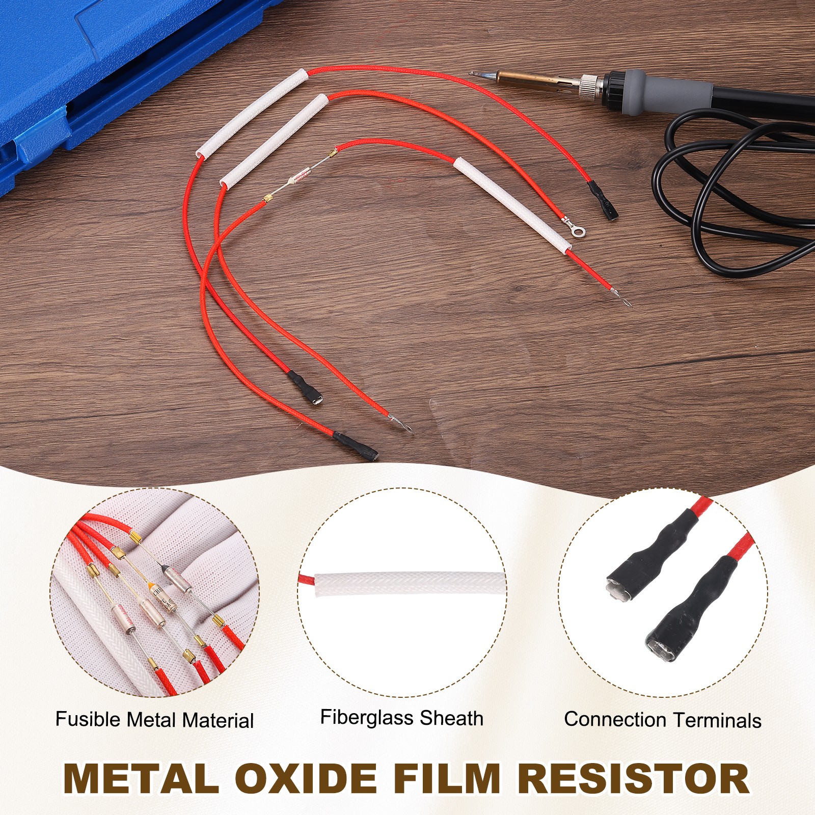 152°C 10A 250V Universal Rice Cooker Thermal Fuse Both End Terminal