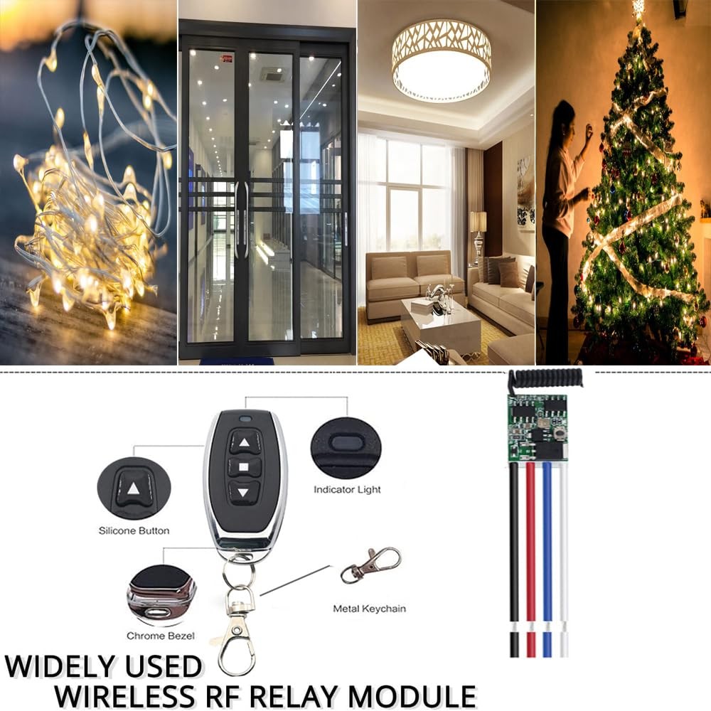 12V Remote Control Light Switch DC3.6V/5V/12V/24V 3A Relay Mini Wireless Ligh…