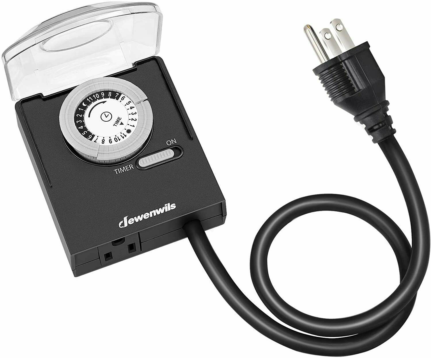 DEWENWILS Outdoor Timer for Light Plug in Electrical Outlet Switch Waterproof