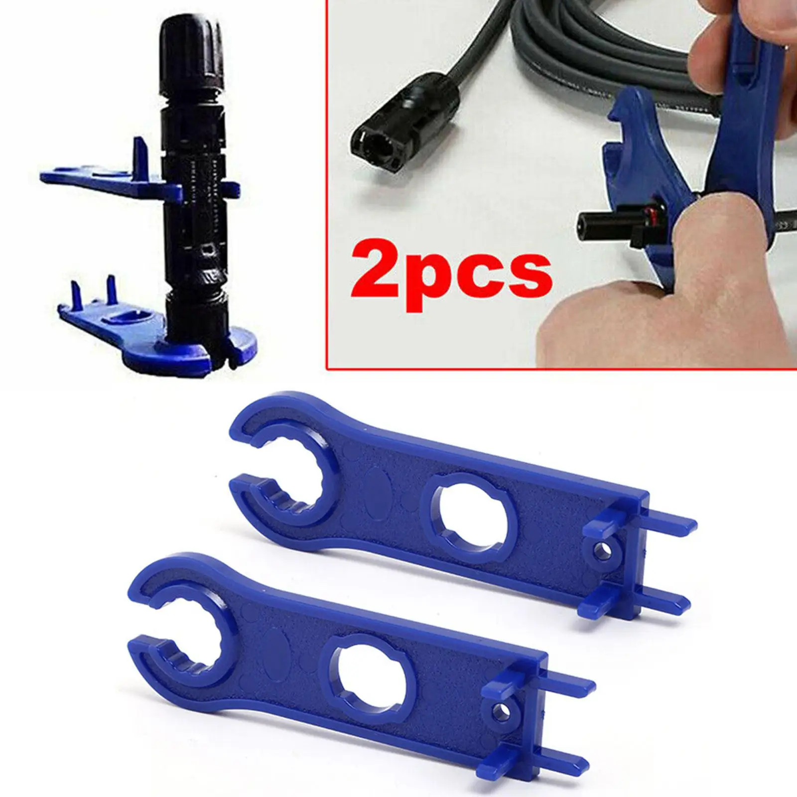 2 PCS MC4 Solar Panel Connector Disconnect Tool Spanners Wrench ABS Plastic Pock