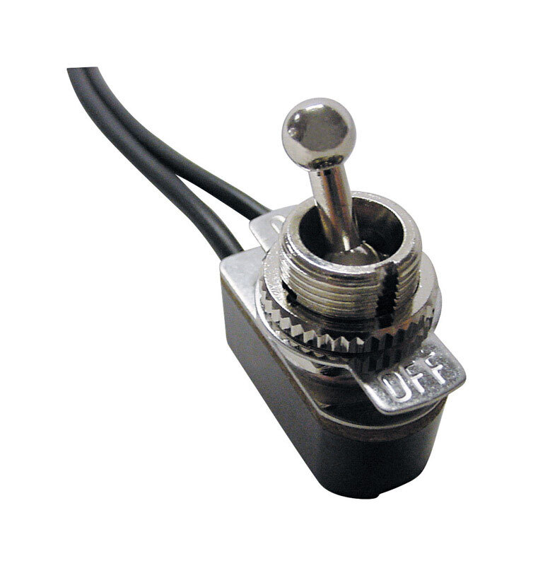 Gardner Bender GSW-125 Chrome Silver 20A 125V 1-Pole On/Off Toggle Switch