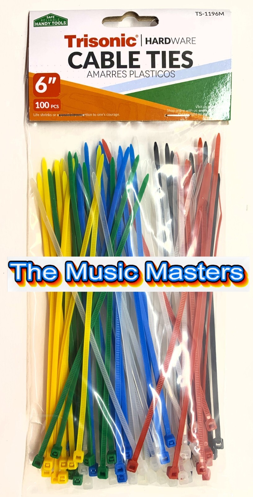 100 Pack Assorted Colors 6 inch Wire Cable Ties Nylon Zip Tie Down Wraps Straps