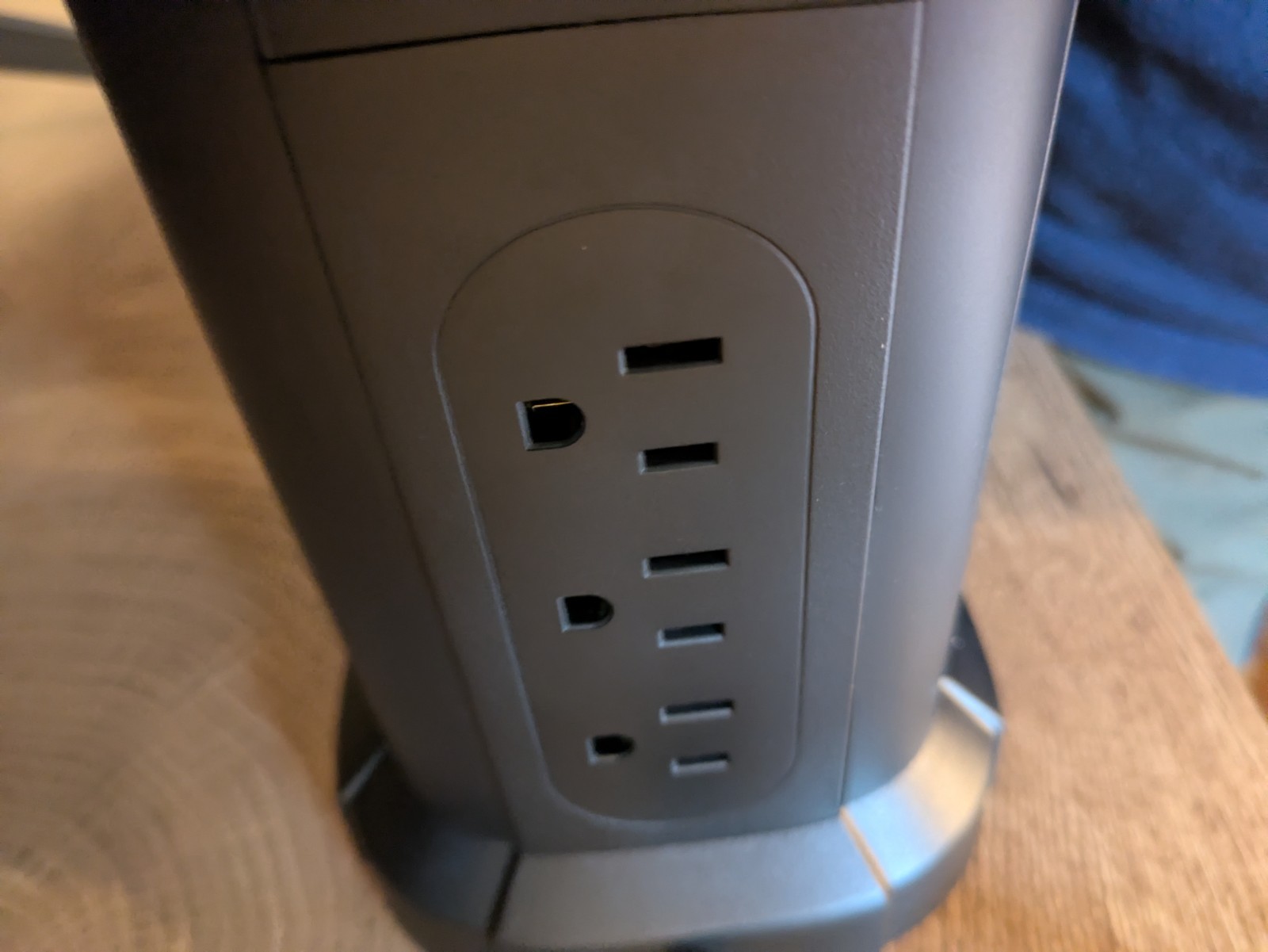 Amazon Basics Power Strip Tower Charging Station, Surge Protector 1080J, 9…