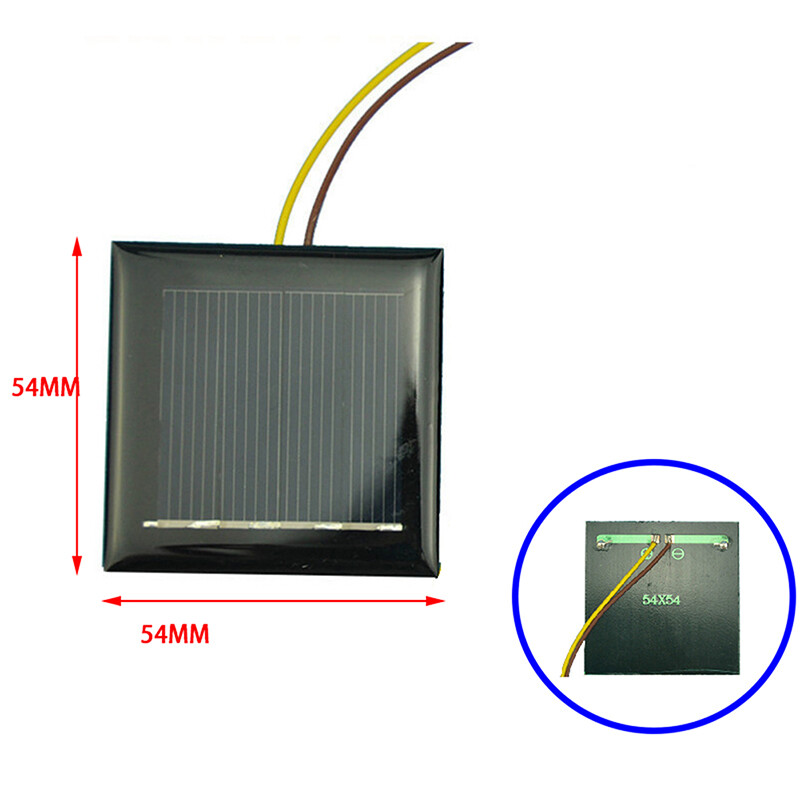 1-10Pcs/lot 5V 60mA Polycrystalline Silicon Solar Panel Cell Battery DIY Modules