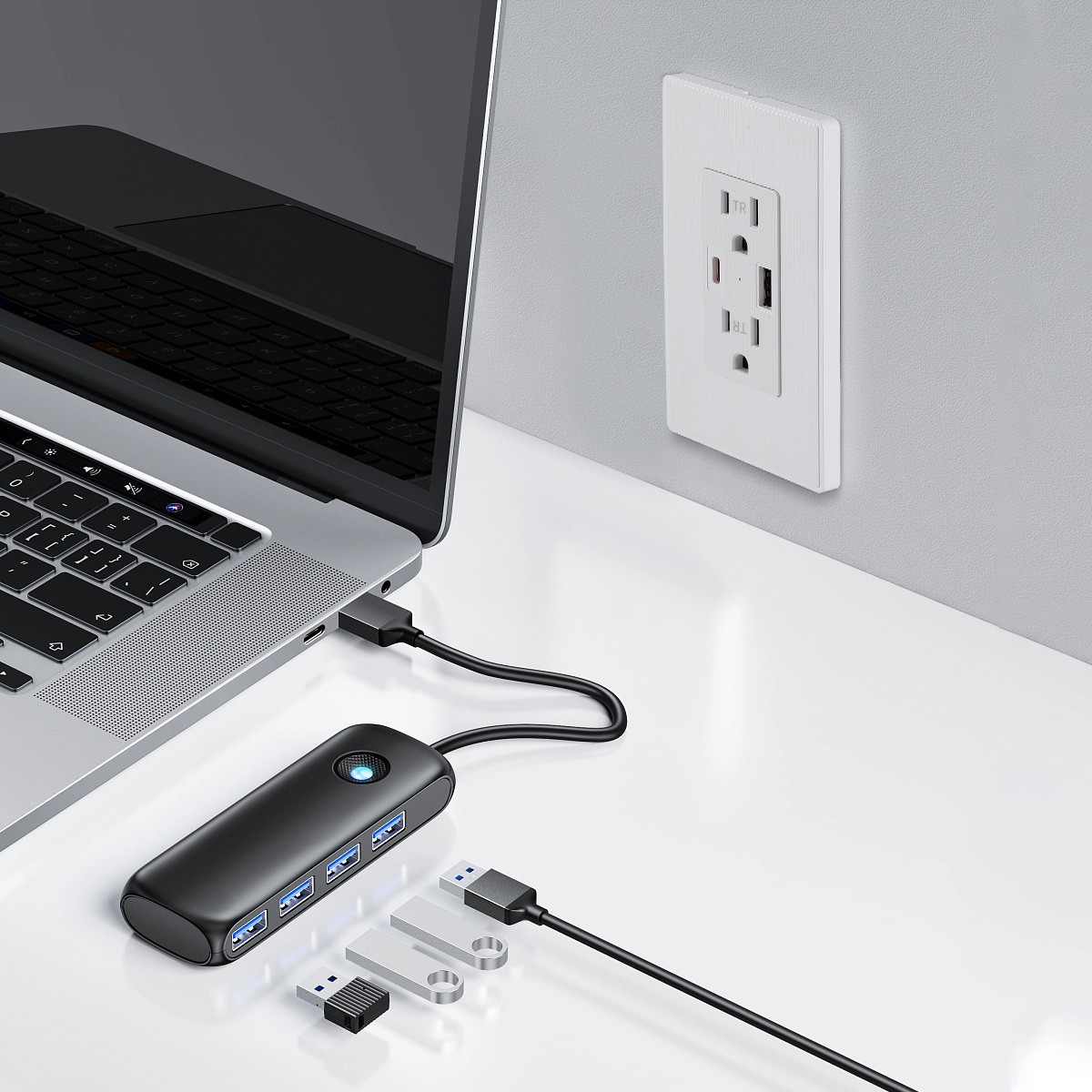10Pcs 15 Amp Usb Wall Outlet with Type C & USB A Port, UL Listed TR Receptacle