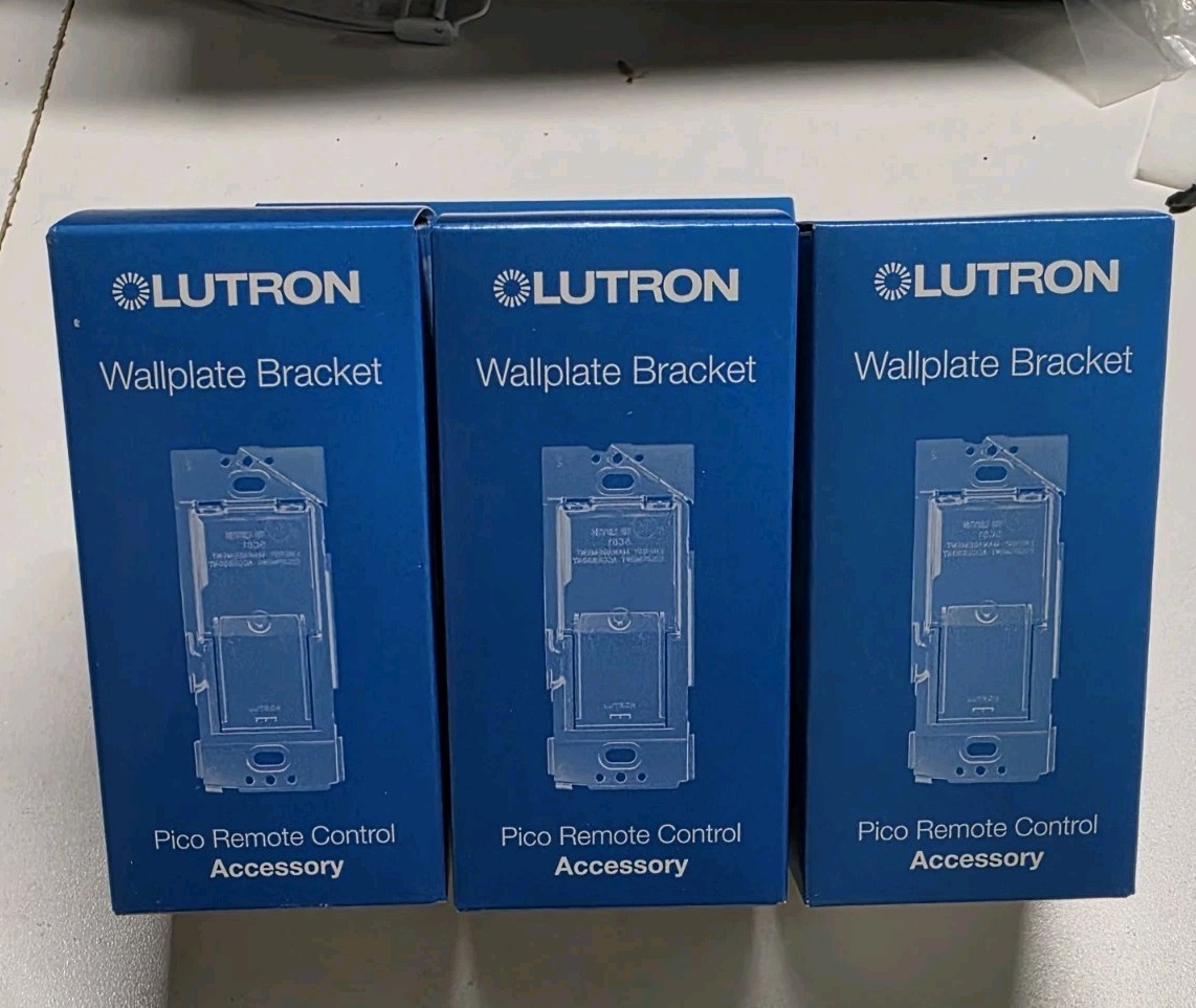 3- Lutron Lighting PICO-WBX-ADAPT Wireless Wallplate Bracket Pico Remote!