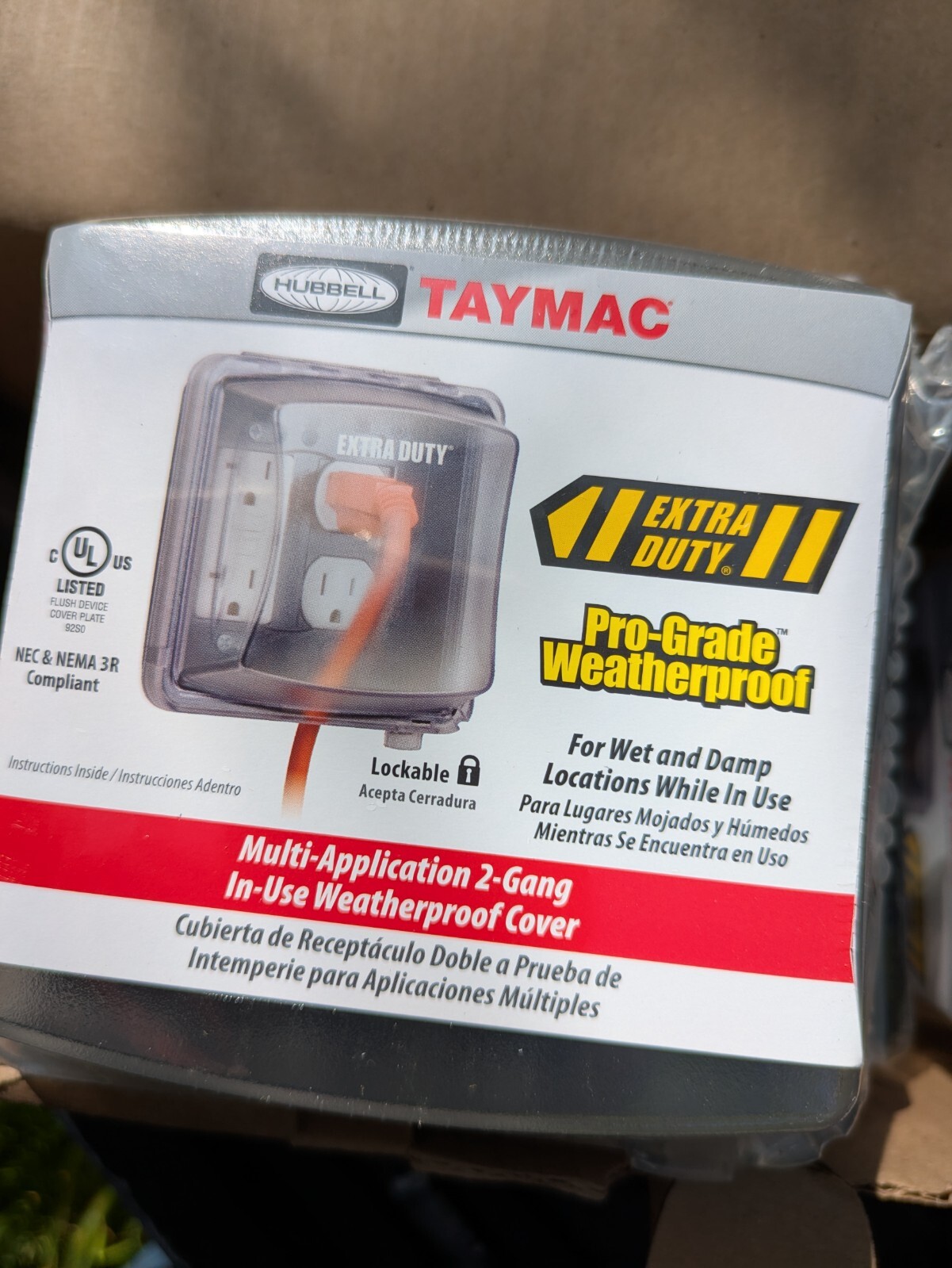 Taymac Extra Duty Pro-Grade 2 Gang Weatherproof Cover MM2420C Case of 6