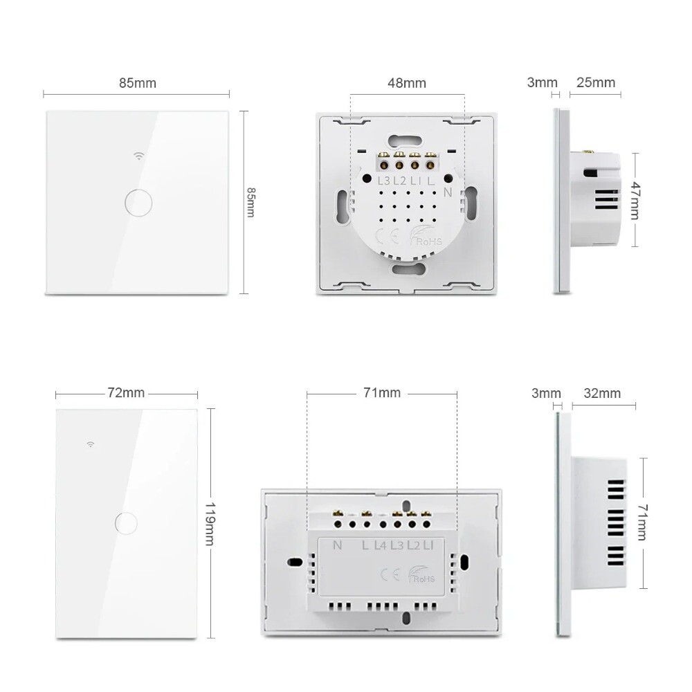 Melery Apple Homekit Smart Wall Switch WiFi Remoted Control Ewelink Google Home