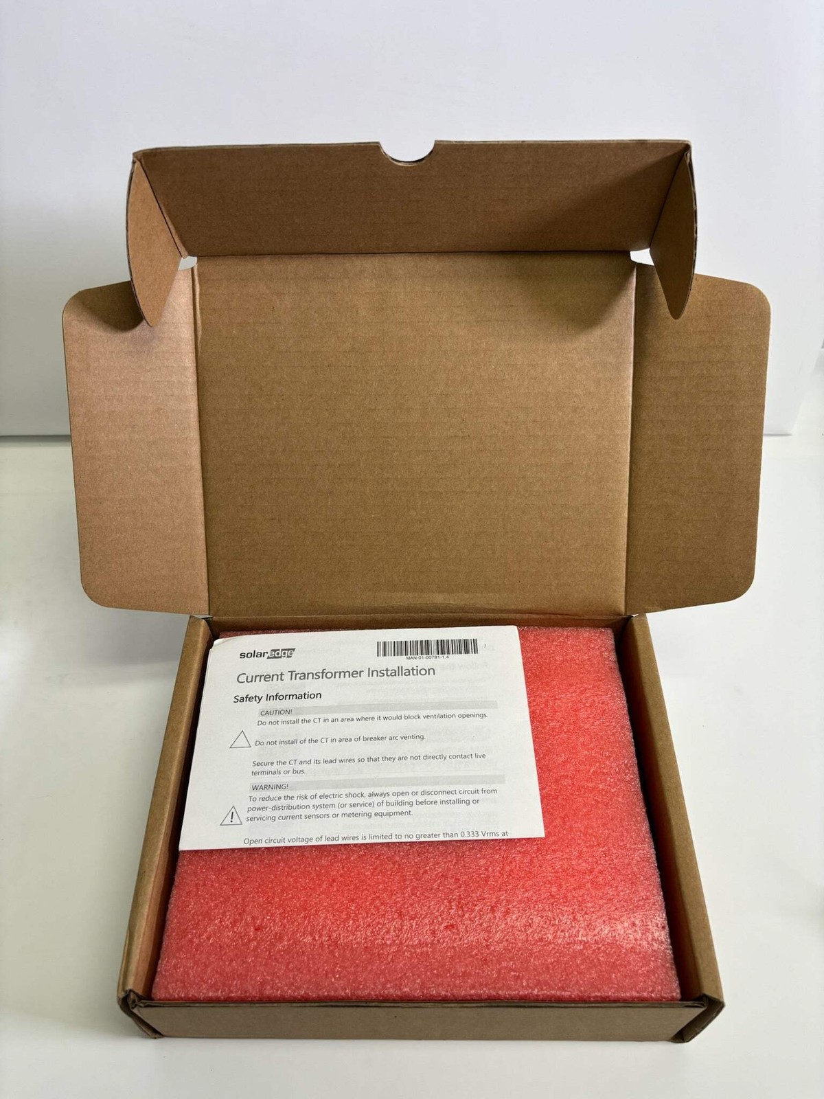 Pack of 2 New SolarEdge SECT-SPL-225A-T-20-1 Split-Core Current Transformer