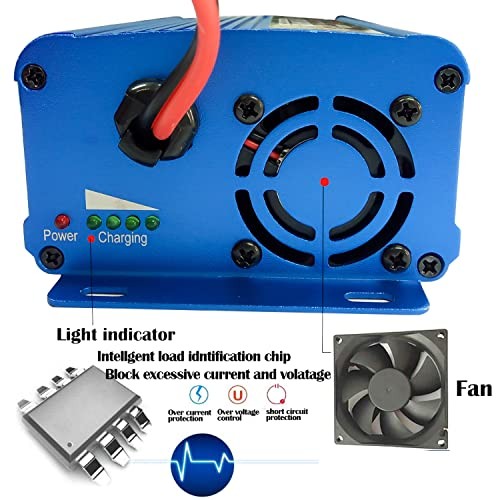 24V 5A Battery Charger Maintainer 4-Stage Smart Lead-Acid Charger 3-pin XLR