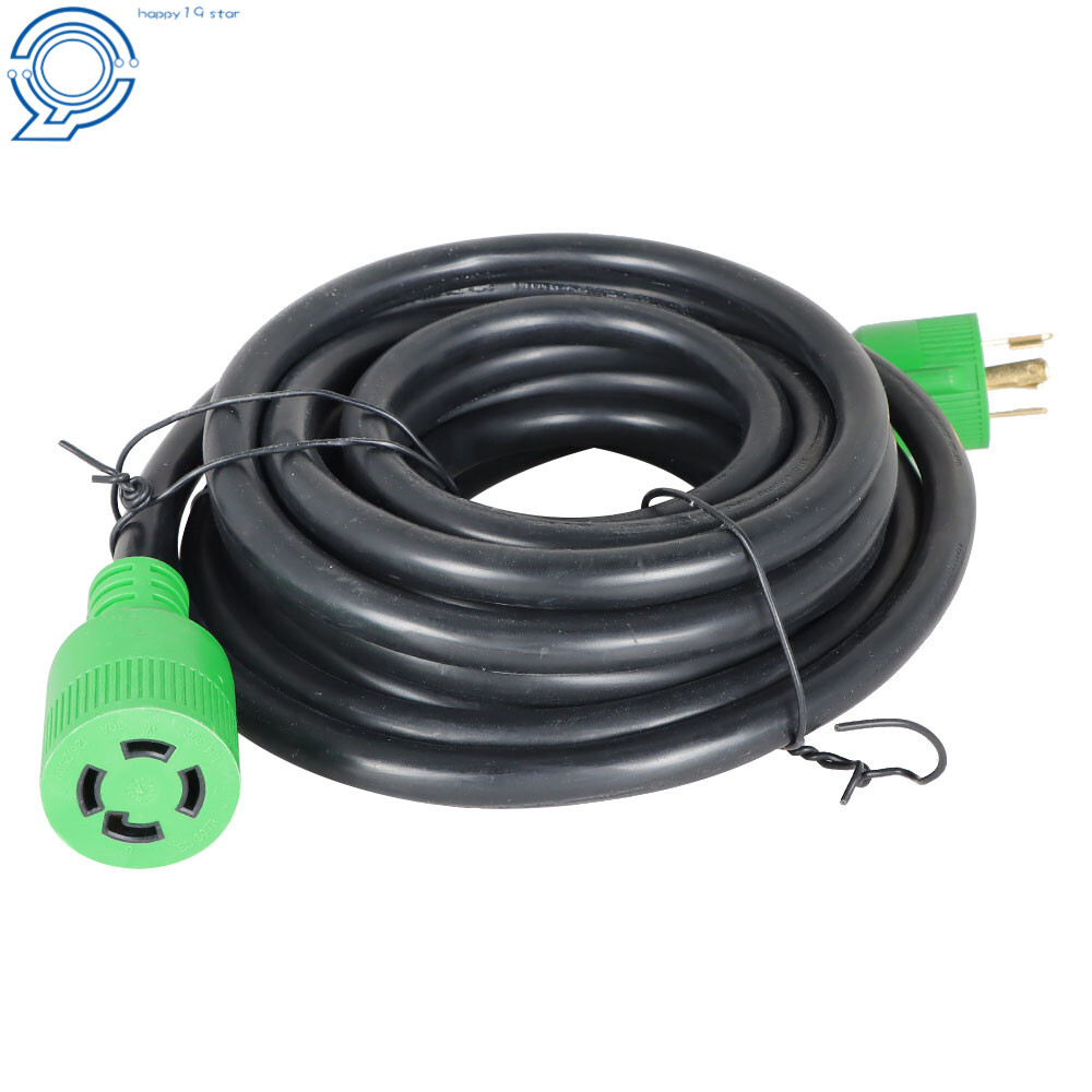 30 Amp 25 Feet Heavy Duty Generator Power Cord NEMA L14-30P/R 4×10 Gauge 7500W