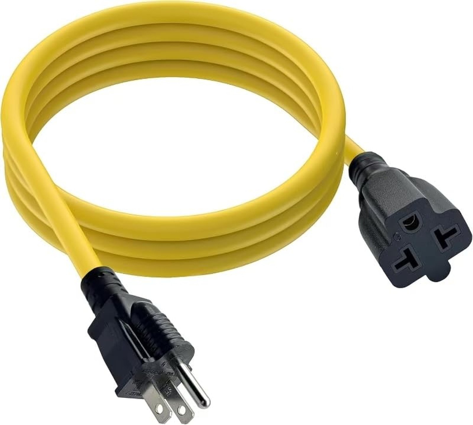 12AWG Heavy-Duty 20 Amp Extension Cord,NEMA 5-15P to 5-20R/6-15R/6-20R Adapte…