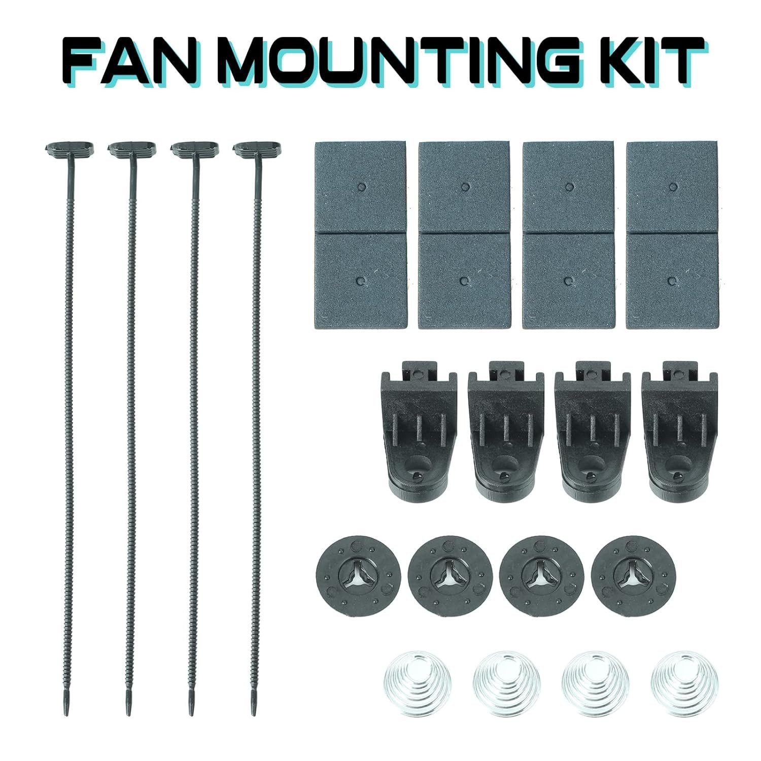 6” Inch Small Slim Push Pull Electric Cooling Fan 650CFM Radiator Oil Cooler