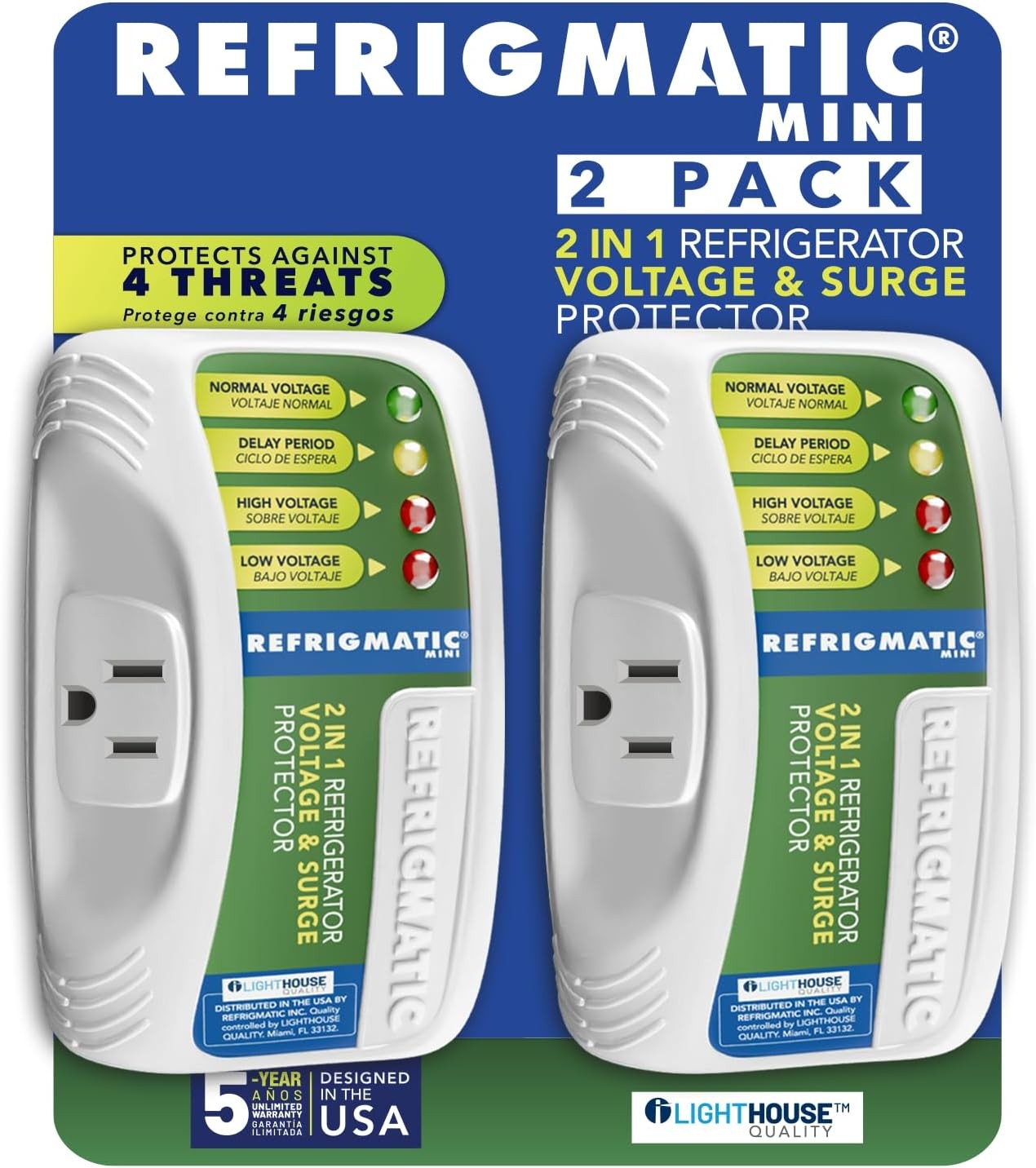 Refrigmatic Electronic Voltage Surge Protector 2 Pack