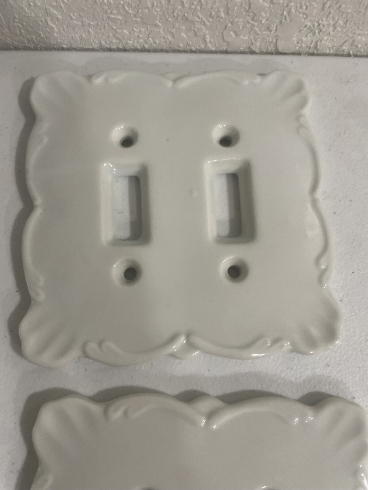 Vtg Maryland China White Fine Porcelain Light Switch Wall Plate Japan Lot Of 6