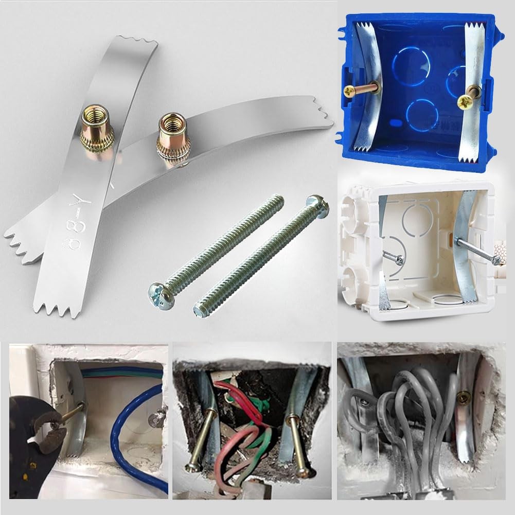 10 PCS 86 Type Concealed Wall Box Repairer Loose Electrical Outlet Fix