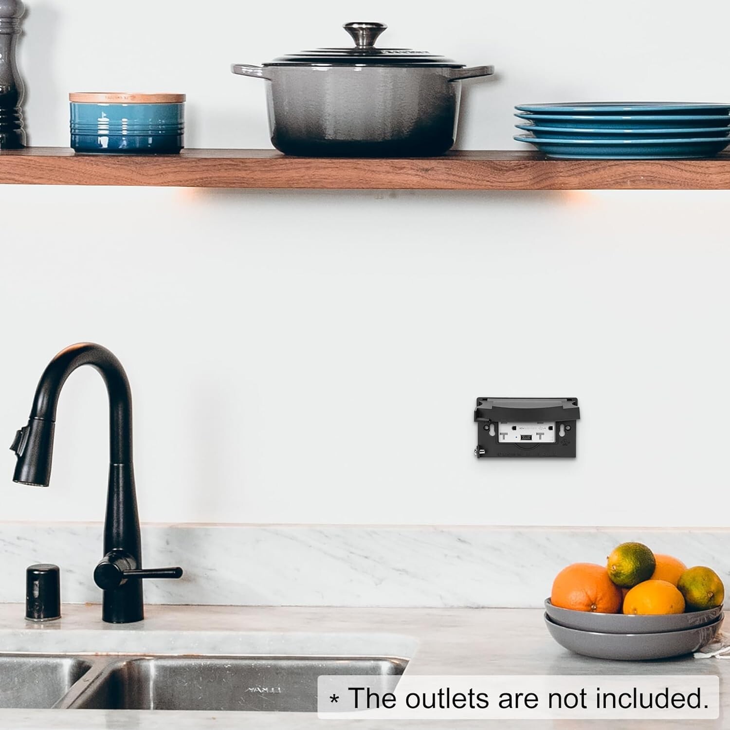 Durable Black Weatherproof Outlet Wallplates – 5 Pack for Easy Installation