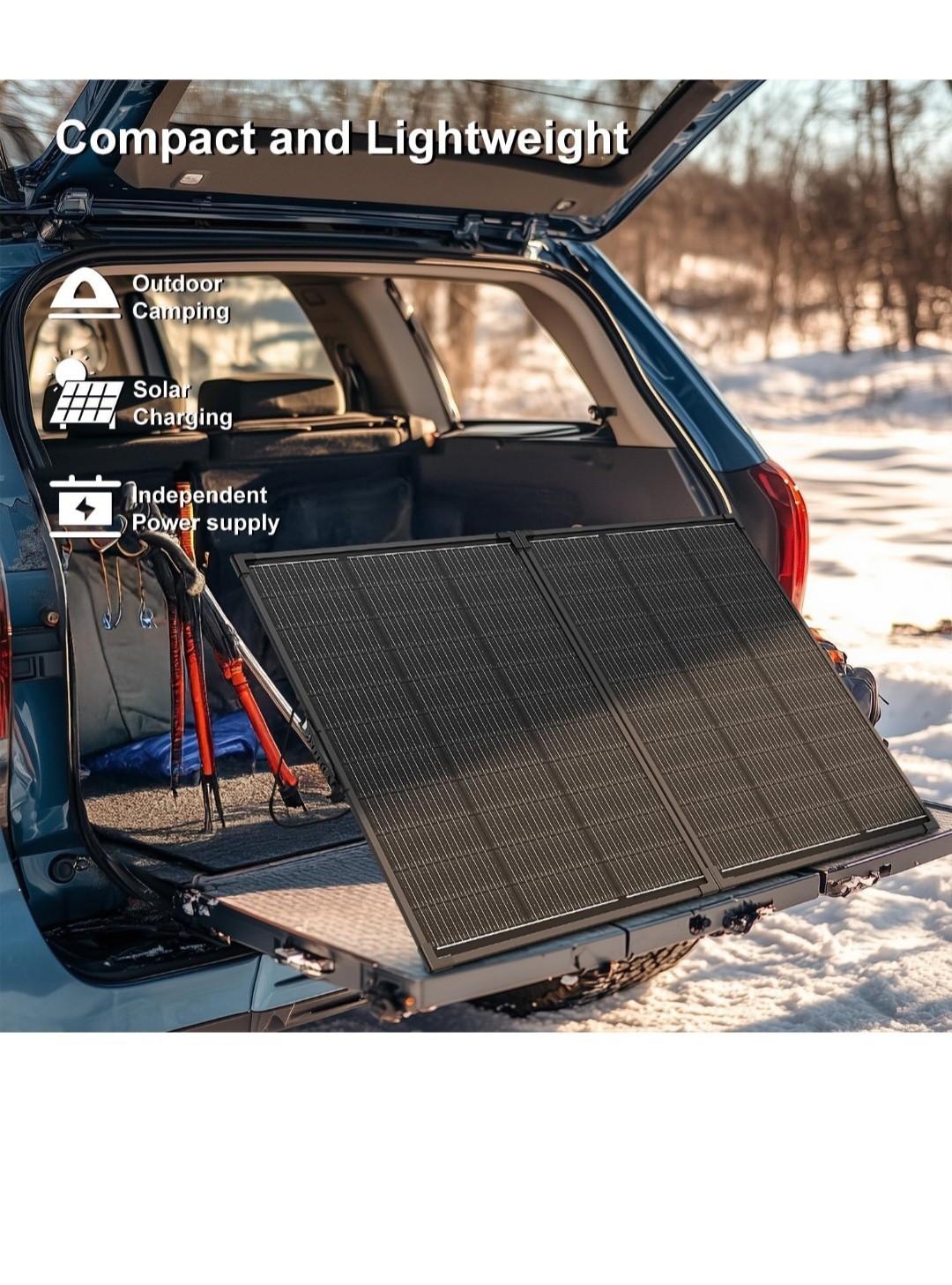 200W Portable Solar Panel Kit,23.5% High Efficiency 12BB Cells,Ultra-Thin 1.6…