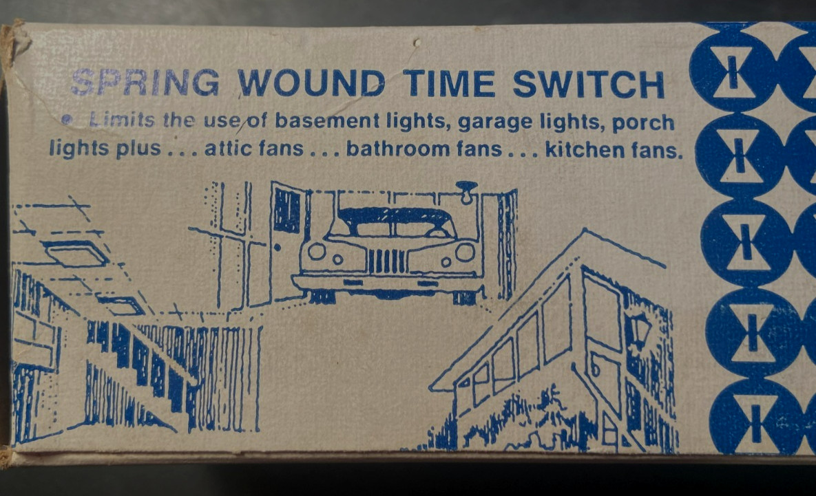 New Old Stock INTERMATIC F60M Spring Wound Time Switch 60 Min w/o Hold Feature