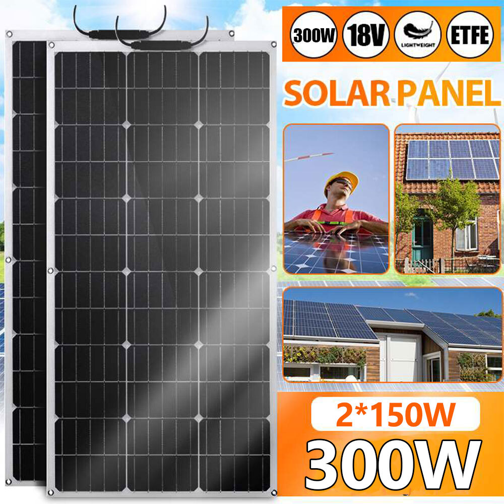 Pallet of 2*150W Bifacial Solar Panel Kit &Tracking Bracket for Sunshed