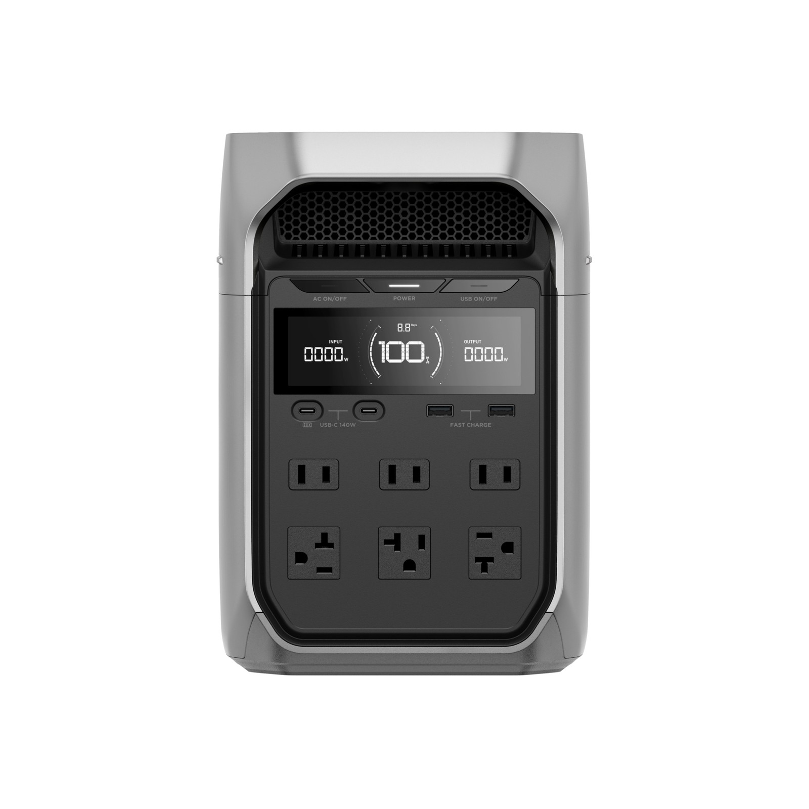 EcoFlow DELTA 3 Plus Portable Power Station, 1800W Output, X-Boost 2600W,