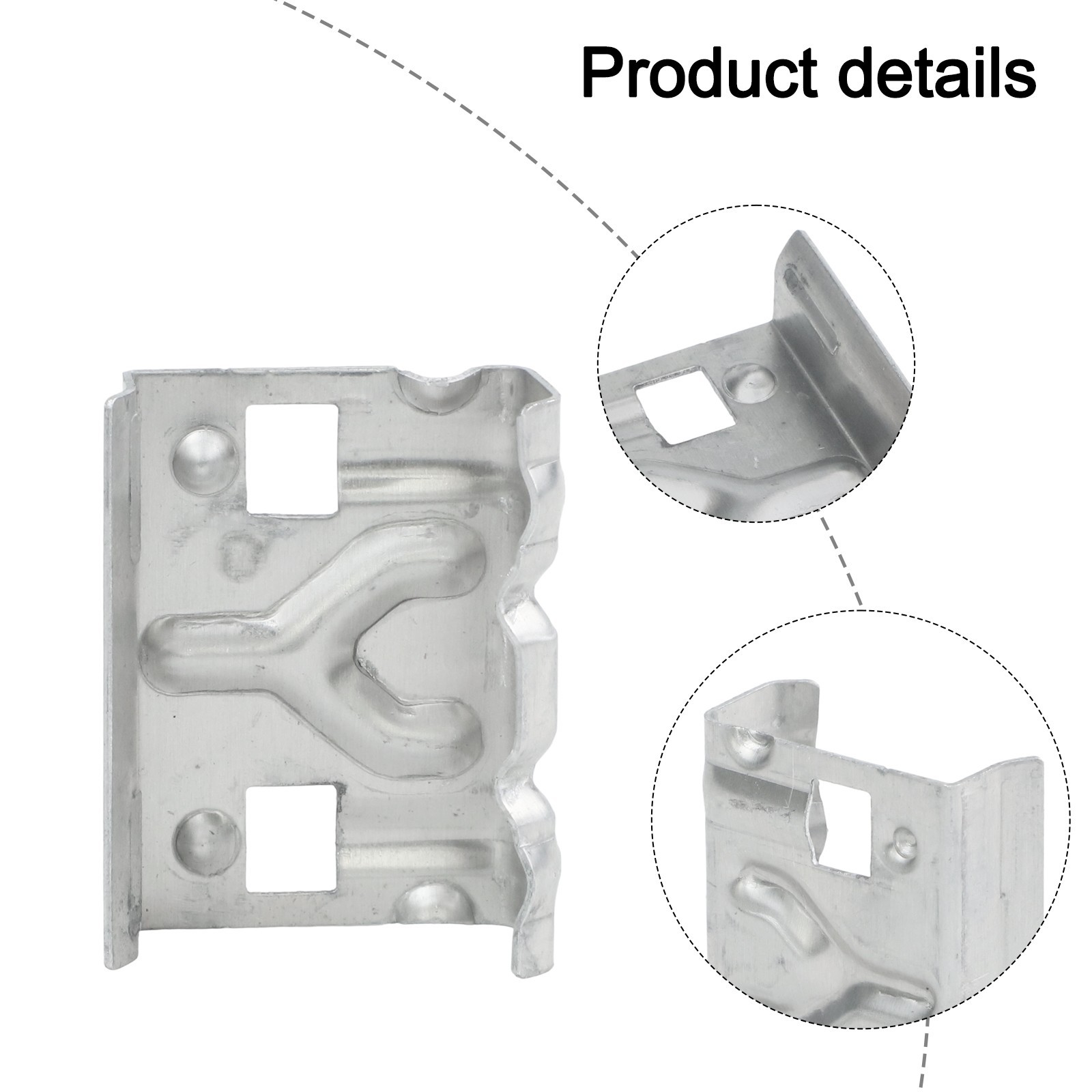 10 Pcs Aluminum Alloy Solar Panel Drain Clips for Efficient Water Drainage