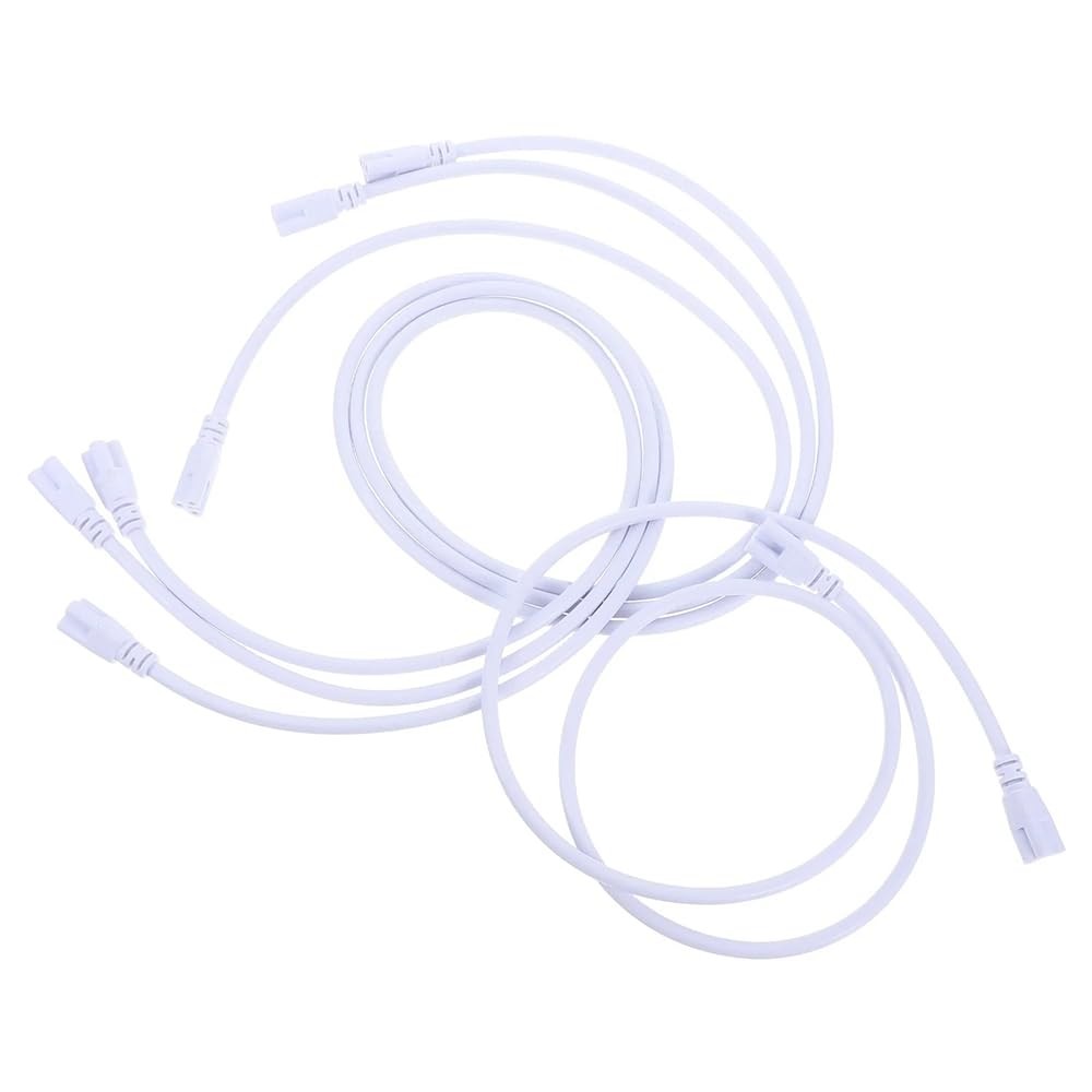 5FT T5 T8 Tube Light Fixture LED Linkable Cord, Double end Connector Cable, P