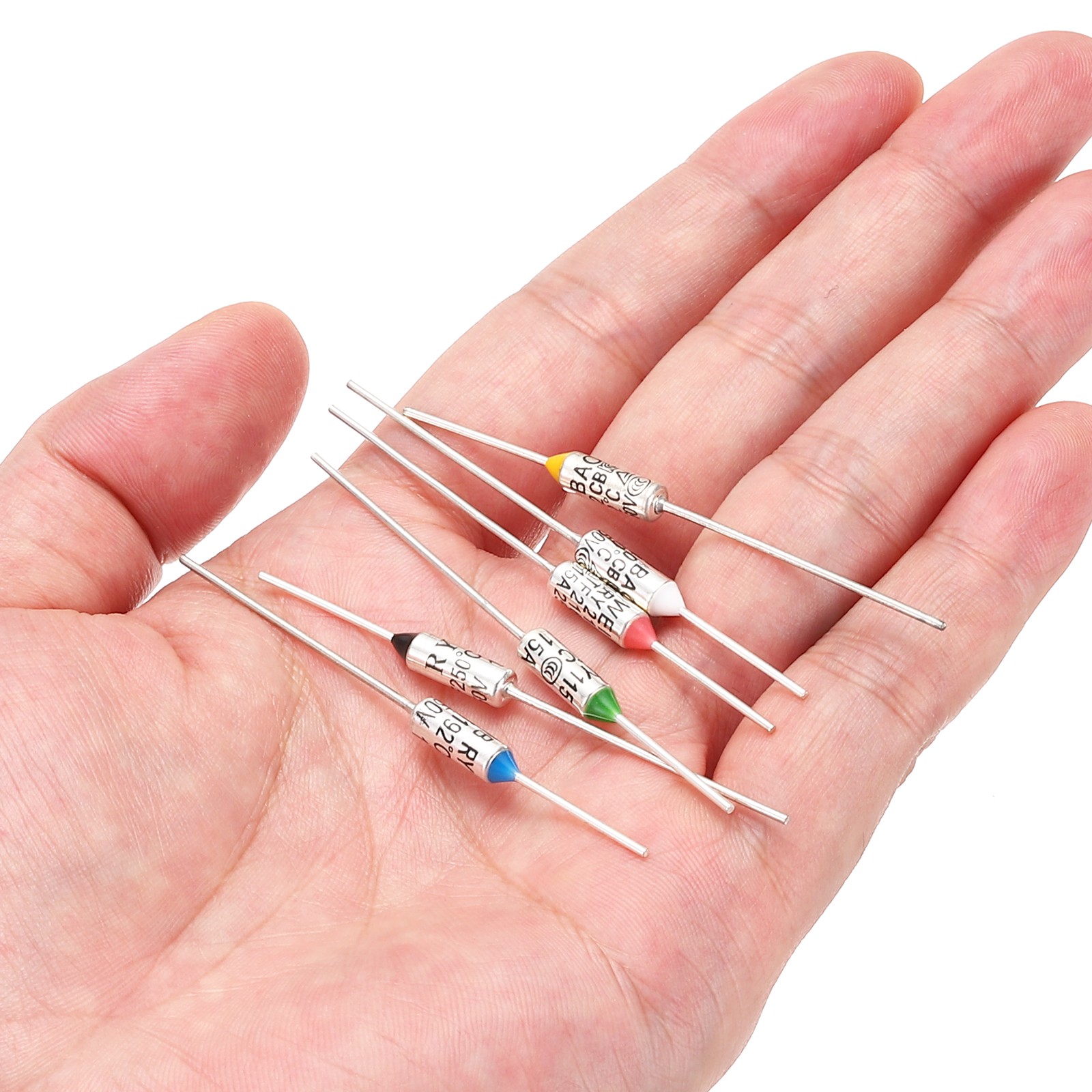 6 Set Metal Temperature Thermal Fuse RY15A 152°C 15A 250V with BN1.25 Terminal