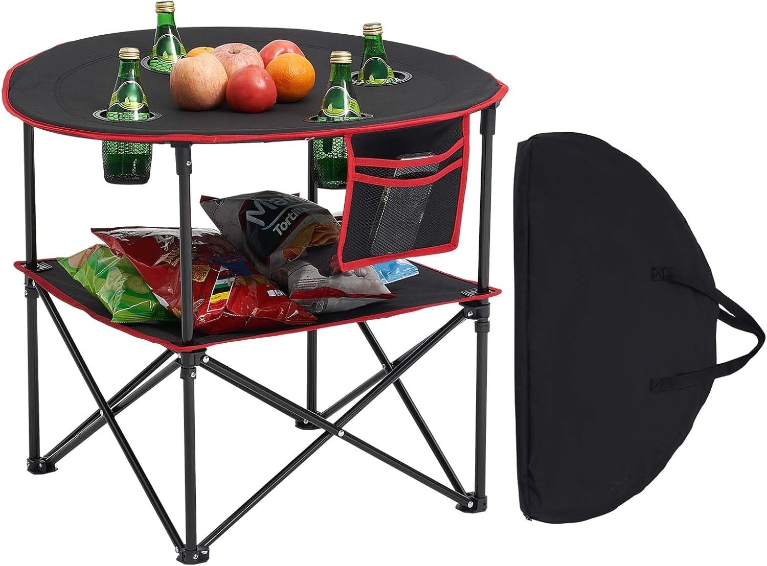 VEVOR Folding Camping Table, Portable Outdoor Lightweight Picnic Table, 600D…
