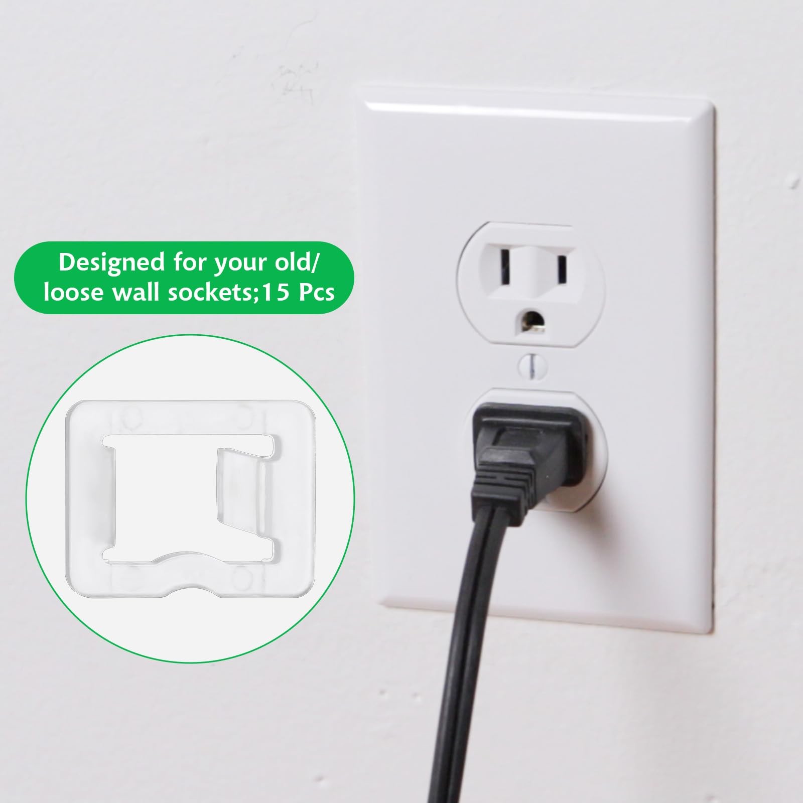 Snug Plugs for Loose Outlets – Fixes Loose Wall Sockets, Prevents Plugs from