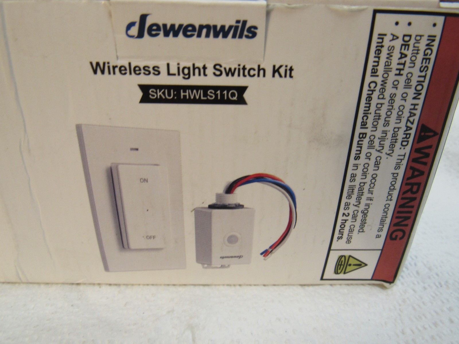 Dewenwils Wireless Light Switch Kit HWLS11Q 15A