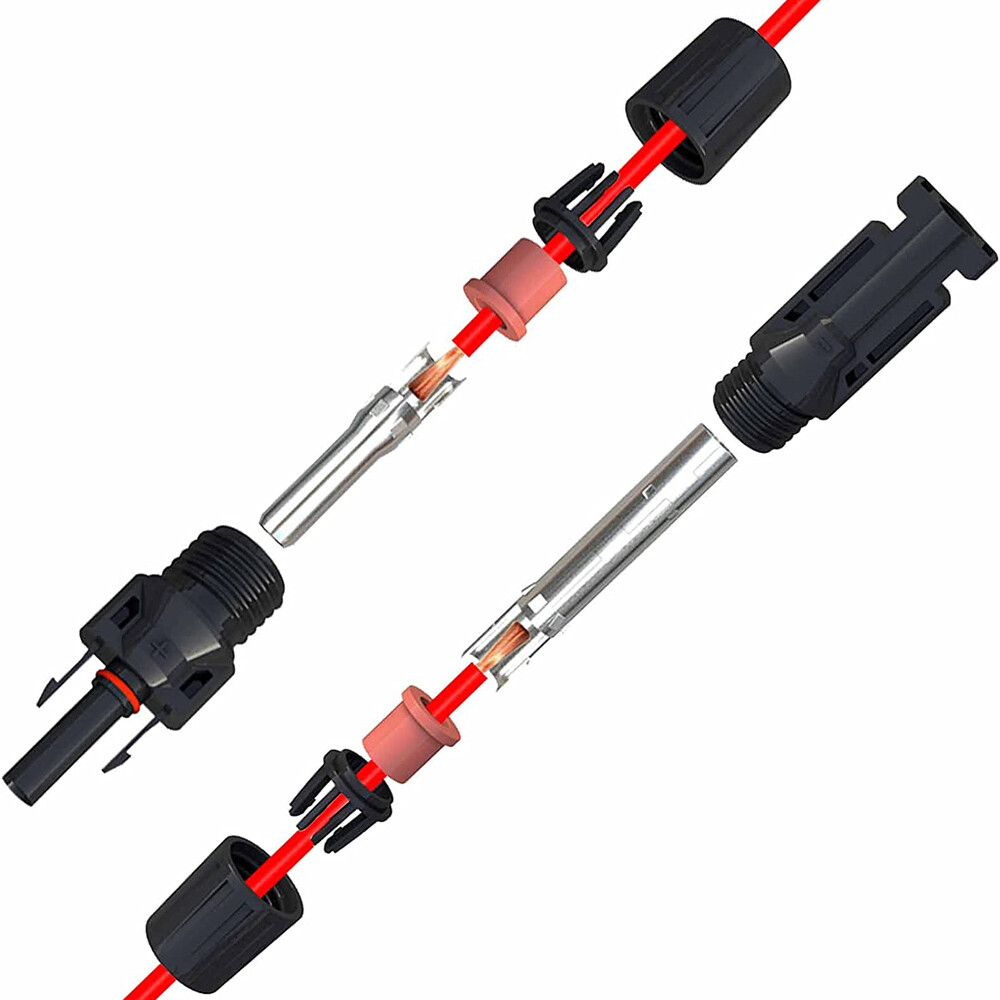 10-200 Pairs Solar Panel Cable Wire Connector Kit Male Female Waterproof Adapter