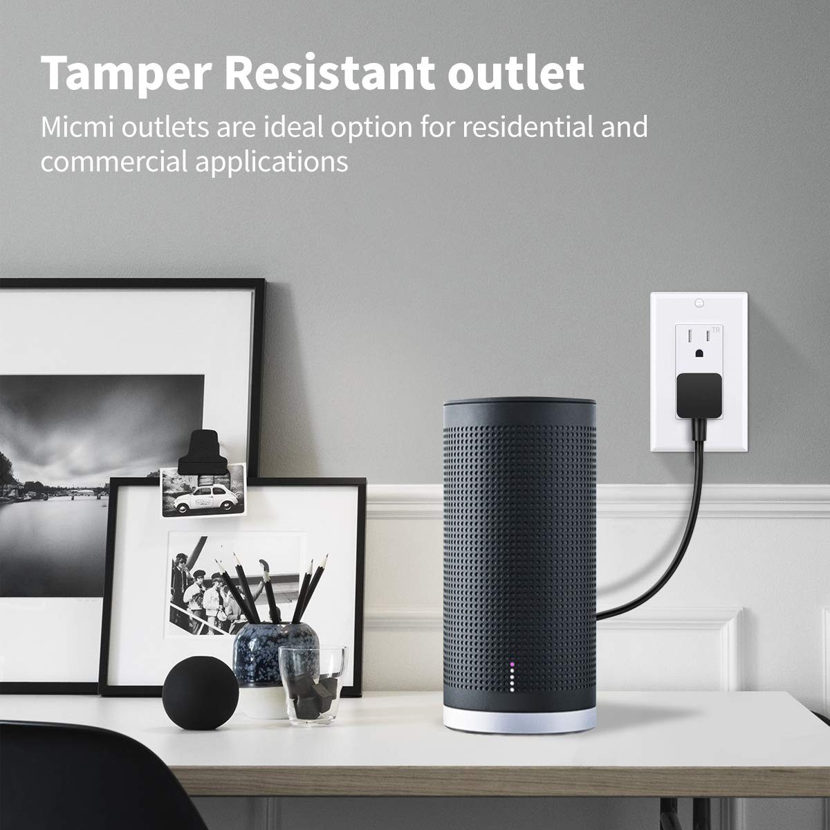15A Decorator Receptacle Outlet, Decorative Socket Outlet, 15 Amp 125 Volt, T…