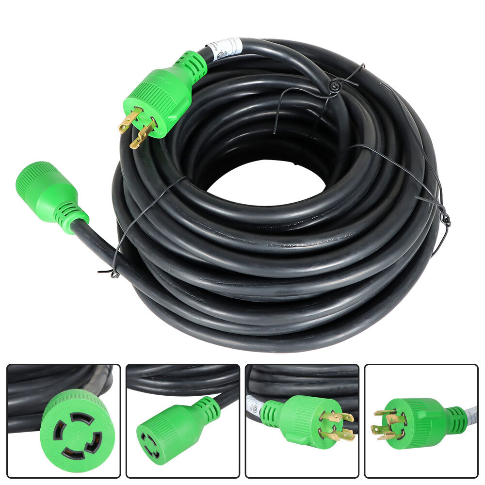 Labwork Generator Extension Cord 75 Ft 4 Prong Power Cable 10 4 30 Amp
