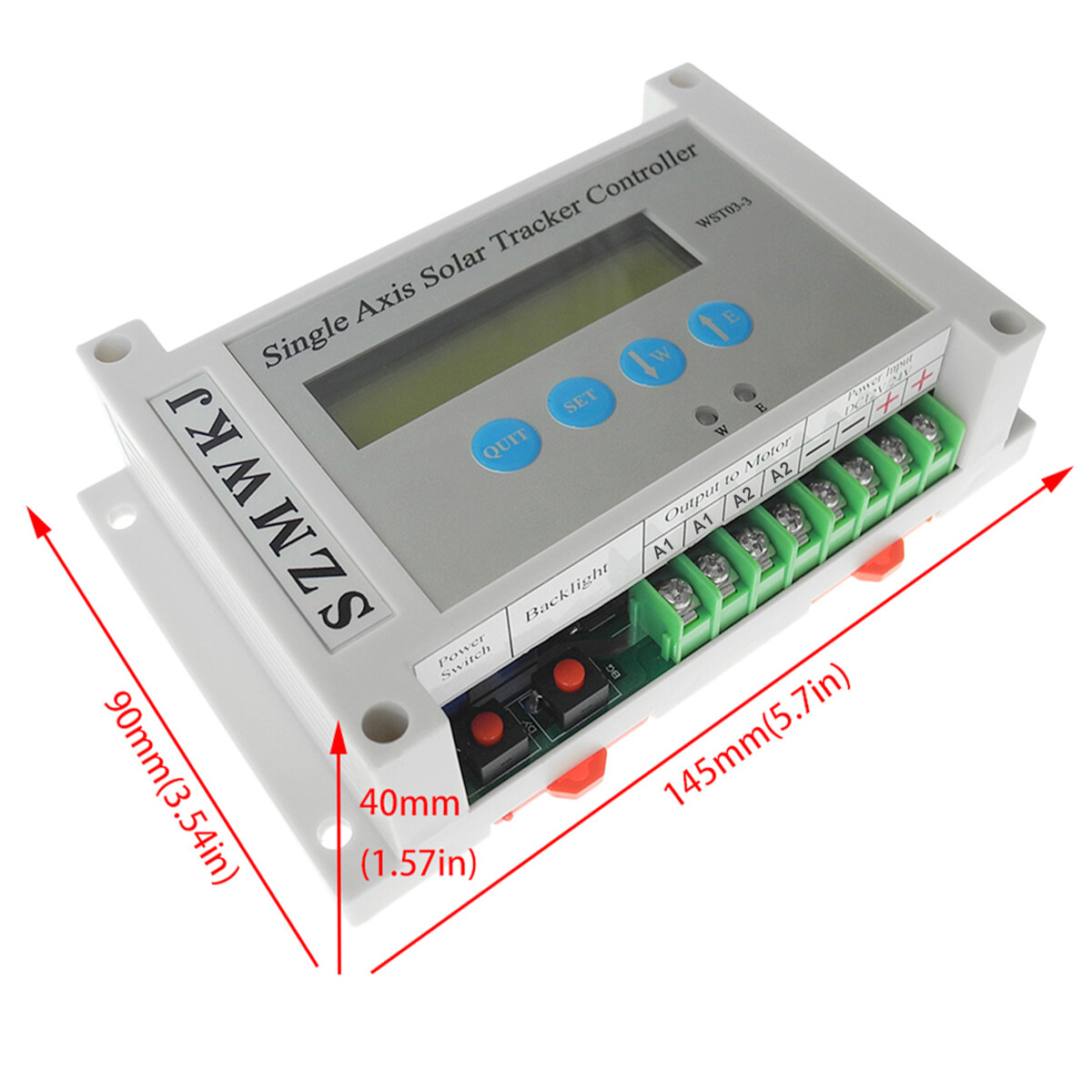 DC 12V/24V Electronic Single Axis Solar Sun Track Tracker Controller +Anemometer