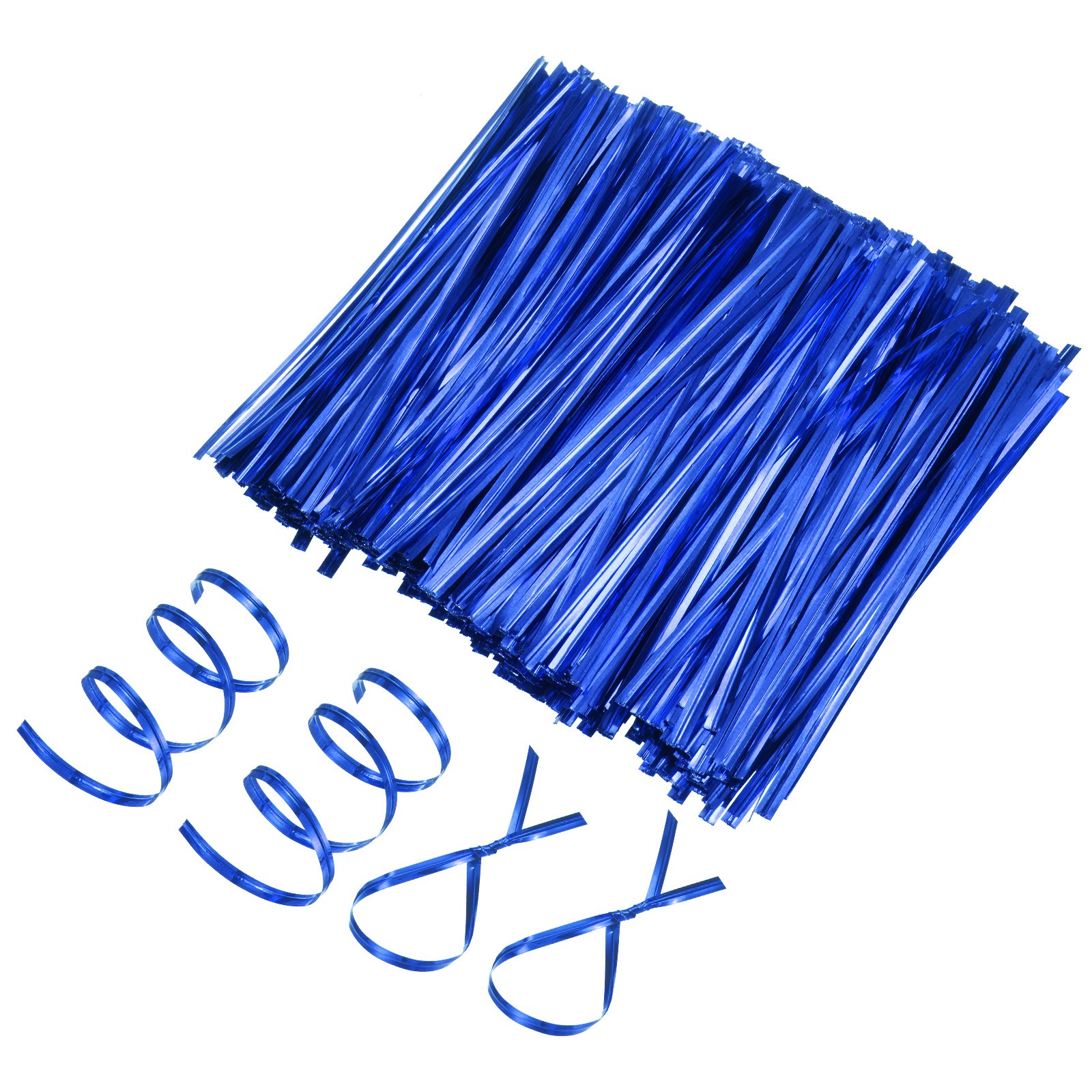 800Pack Metal Twist Ties, 12cm Metallic Twists Tie Bags Twisty-Ties Sapphire