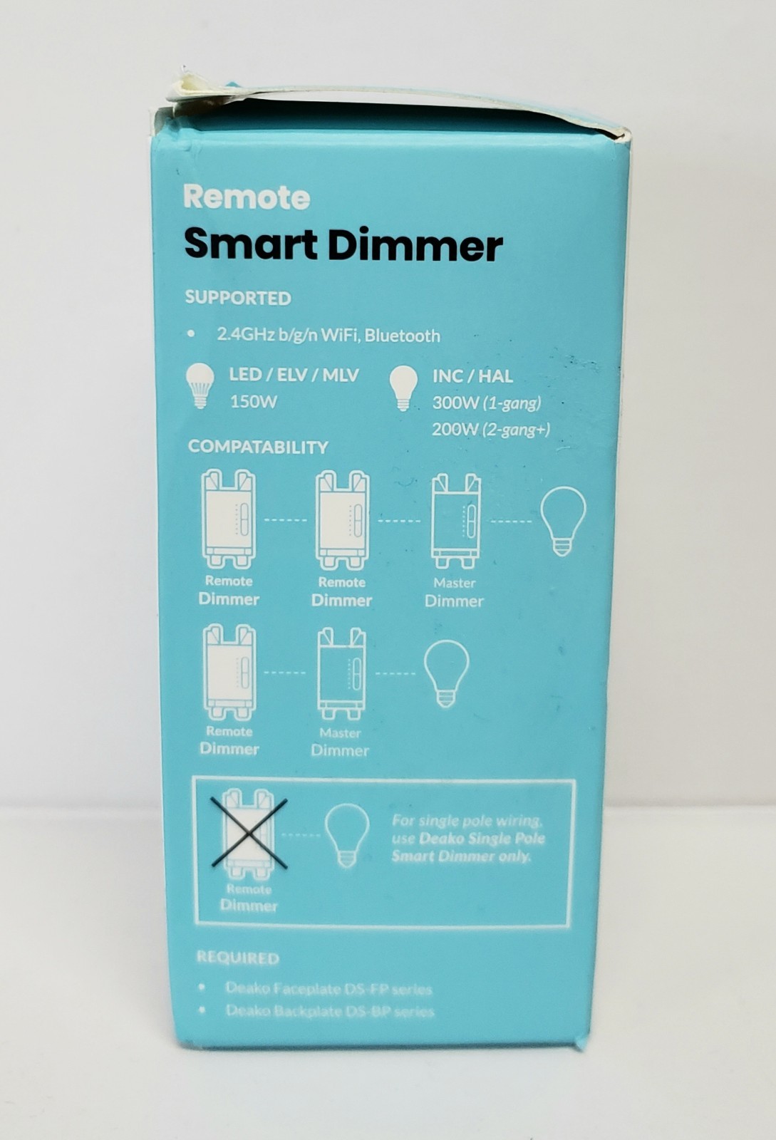 Deako Remote Smart Dimmer DS-CDRM-WHMC-UCV