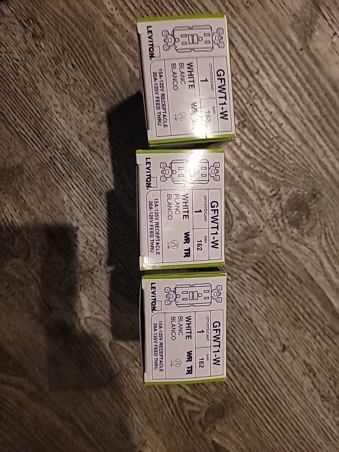 3 Leviton GFWT1-W Self-Test SmartlockPro Slim GFCI Weather-Resistant Receptacle