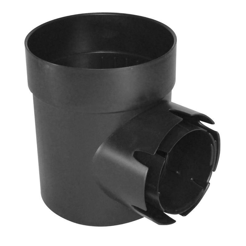 NDS 101 Black/Matte Plastic Round Speed-D Styrene Drainage Catch Basin 6 in.