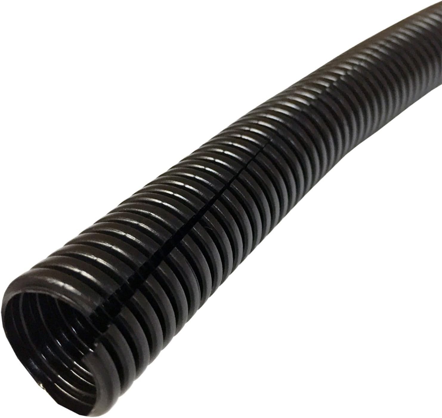 Flexible Polyethylene Wire Loom, 2 Inch 7 Feet (Split Loom), Black