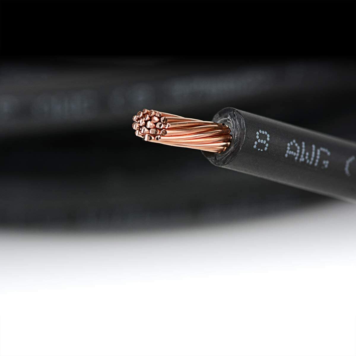8 AWG Solar Panel Wire 30′ Power Cable UL 4703 Copper MADE IN USA PV Gauge Black
