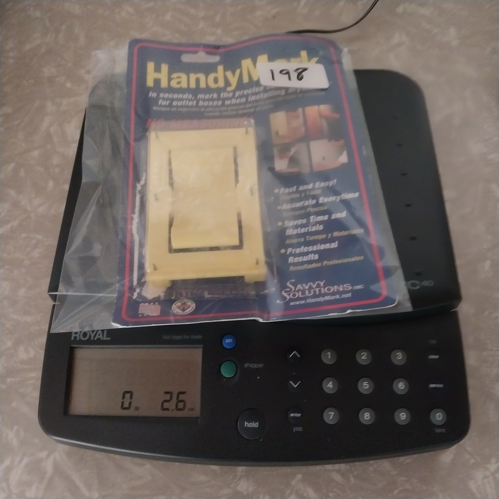 HandyMark Electrical Outlet Box Cutout Jig ABS Plastic Drywall Marking Tool USA