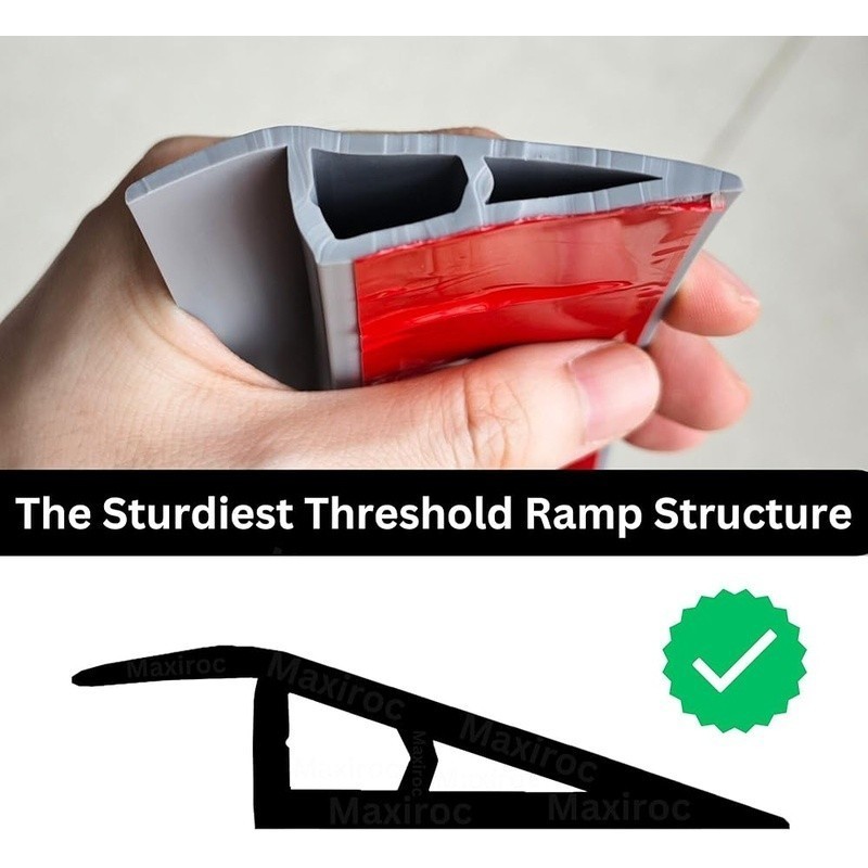 Smooth Floor Transition Strip Easy Install Safety Mobility Access Home Upgrade