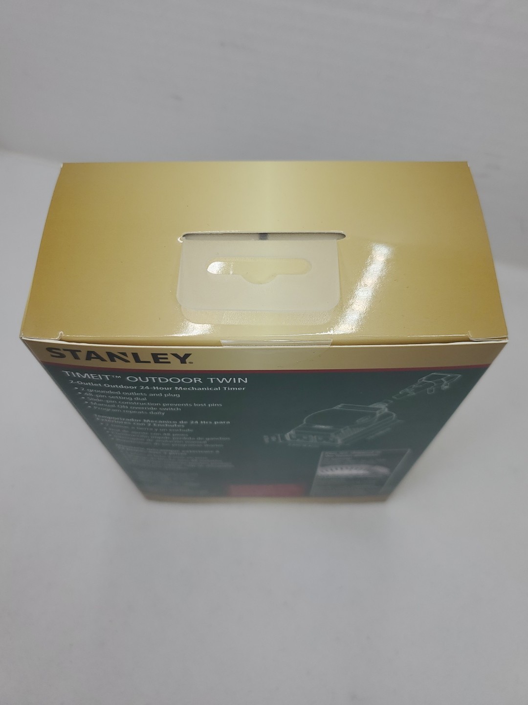 Stanley TimeIt Outdoor Twin 2-Outlet Grounded Mechanical 24 Hr Timer New Sealed