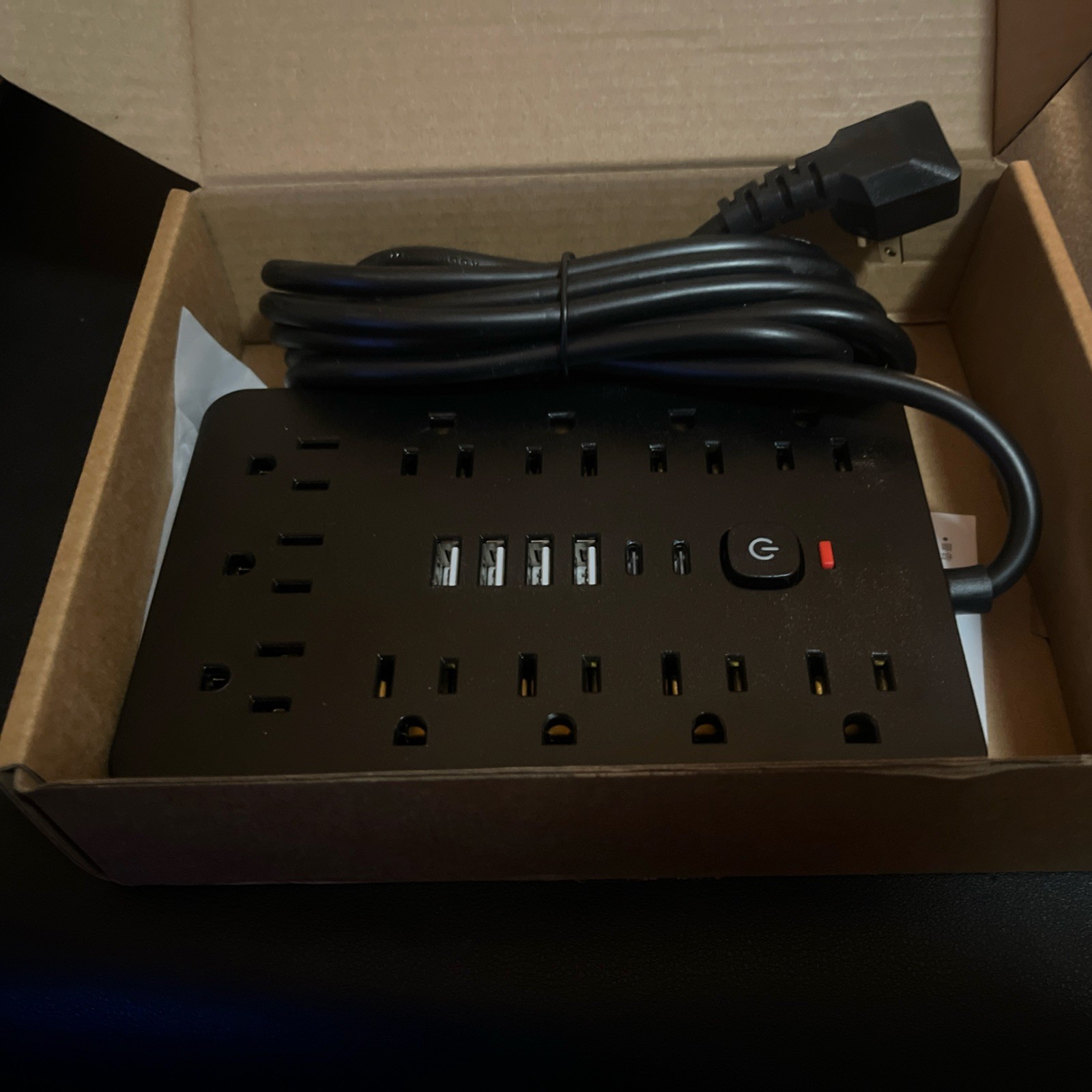 17-in-1 Surge Protector Power Strip with 11AC Outlets, 4USB & 2 Type-C Ports