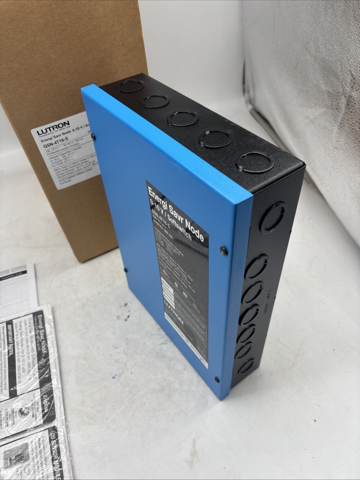 Lutron QSN-4T16-S Energi Savr Node 0-10 V / Softswitch Brand New