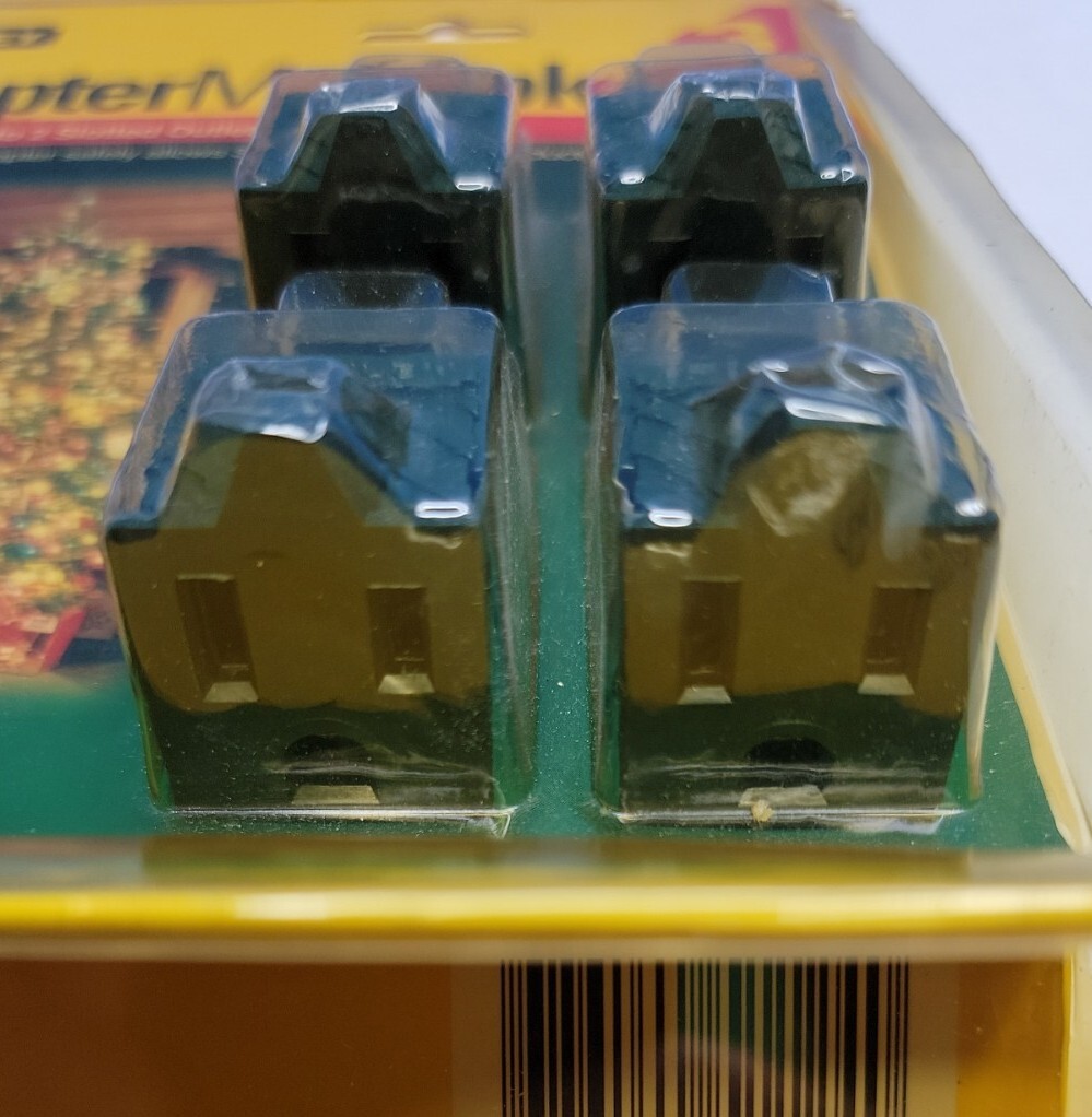 4 Pack – Stanley Adaptermax 3 Prong To 2 Prong Grounding Outlets.
