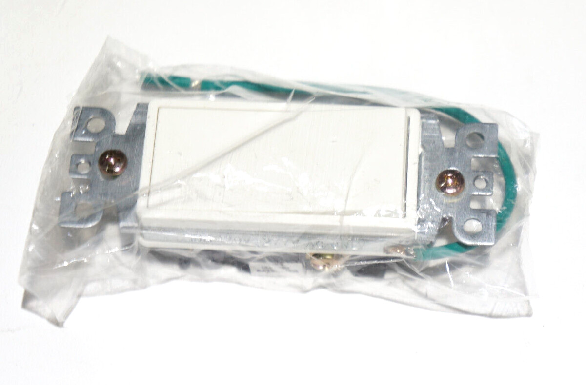 4 Way Toggle White Decorator Rocker Wall Switch 15A 110V 120V AC 15 AMP UL