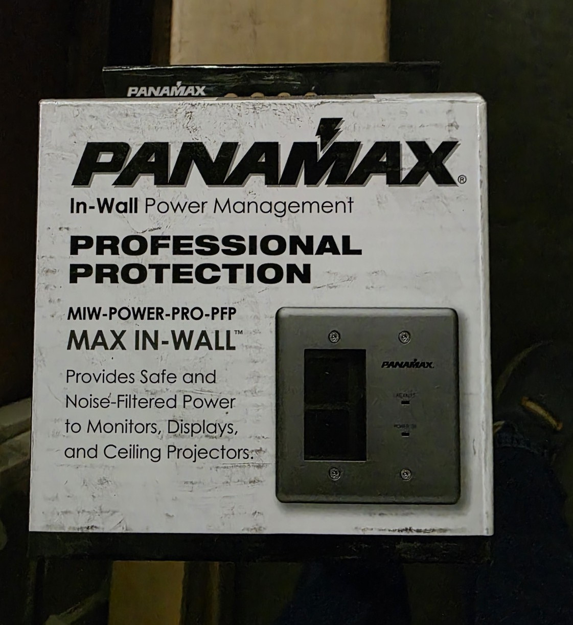 Panamax In-Wall Power Manager 2 Outlet 120V Noise Filtering MIW-POWER-PRO-PFP
